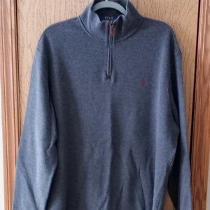 Mens XL Ralph Lauren Polo Quarter Zip Sweater